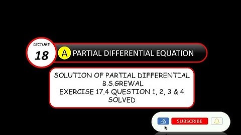 Bs grewal Solution Exercise17.4 || Question 1,2,3&4 ||LECTURE 18A|| For PDF lectures join telegram