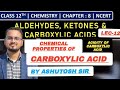 Chemical properties of carboxylic acid|Acidity of carboxylic acid|CL- 12th chemistry by ashutosh sir