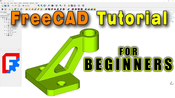 FreeCAD 3D Tutorial for Beginners: From Sketch to 3D Model in Minutes