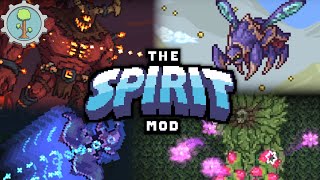 Terraria Spirit Mod ALL BOSSES (Sinister Sands Update)