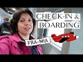 Flying to Miami: Check-in and Boarding at Frankfurt Airport (Terminal 1)