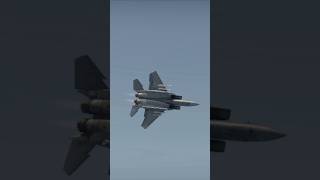 AIM 120 chases target after F 15 launch 🎯🔥 #aim120 #f15 #jet #sim #viral #air #track #combat
