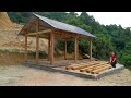 Continue To Build Wooden House At The Foot Of The Hill Carve Wood Build Porch Continue To Build Wooden House At The Foot Of The Hill Carve Wood Build Porch
