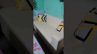 Flipkart Three Seater Sofa in jute fabric review