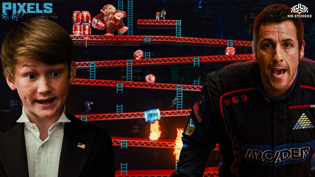 Human vs Donkey Kong! The Most Dangerous Game Fight | Pixels Movie ...