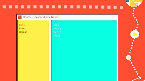 Hide and Show frames in tkinter