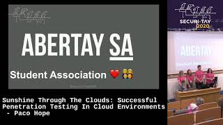 Securi-Tay 2020: Closing Keynote - Abertay Ethical Hacking Society