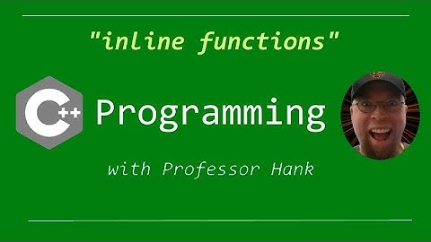 C++ inline functions  //  How to optimize your functions