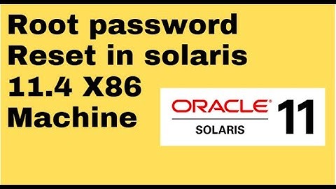 Solaris 11.4 Root password recovery || X86 machine || Tutor Talky || English||#16