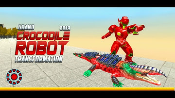Real Robot Crocodile Transformation Fight