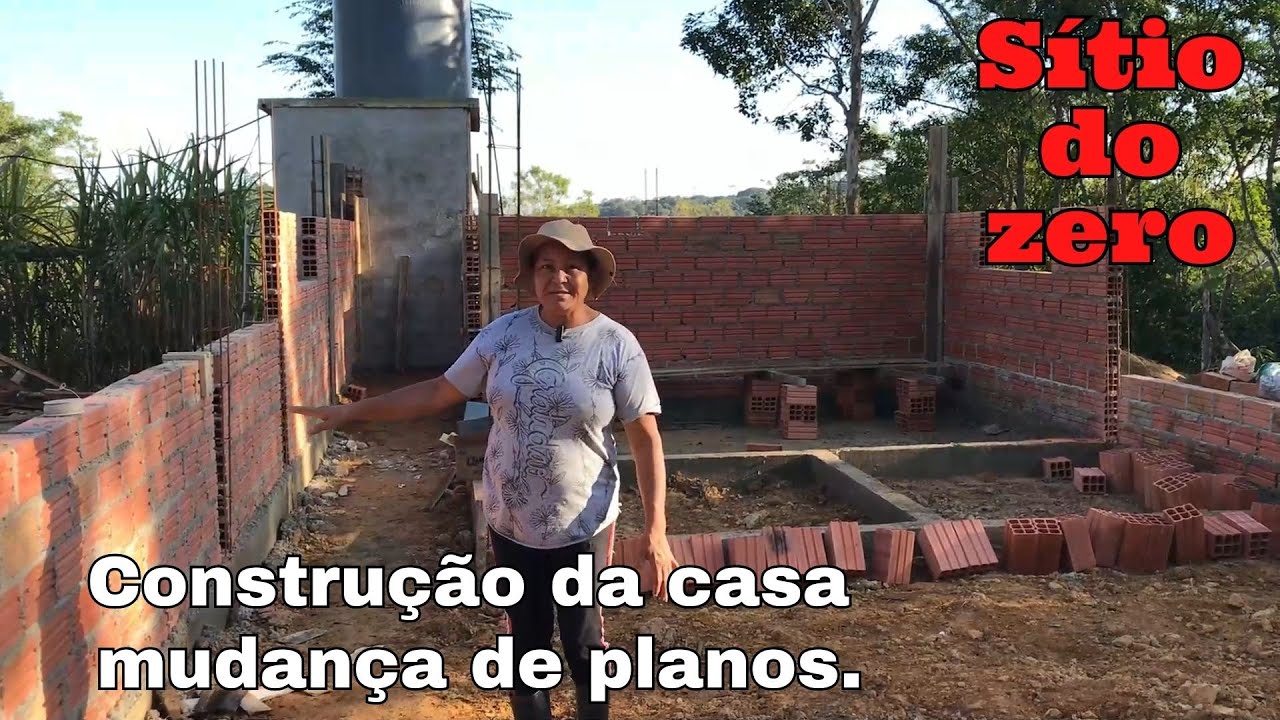 Sítio do zero - Construindo uma casa nas colinas; como está nossa luta ...