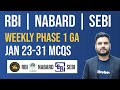 General Awareness | 23 - 31 January | Current Affairs for RBI Grade B 2026 | SEBI | NABARD