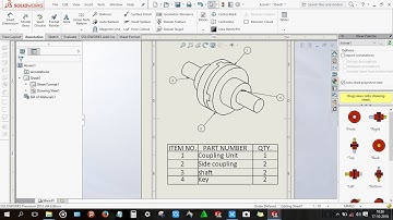 How to do Ballooning and create Bill of Materials in solidworks
