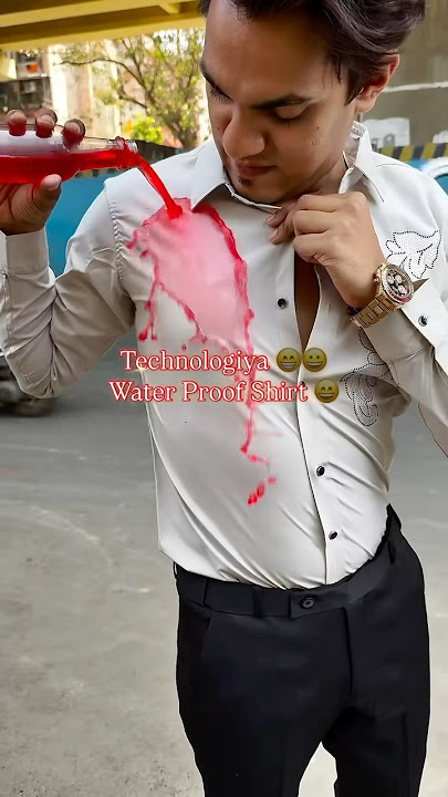 Waterproof shirt 👕 👔 💦]111M views🥵😳 #fashion #shirt ￼
