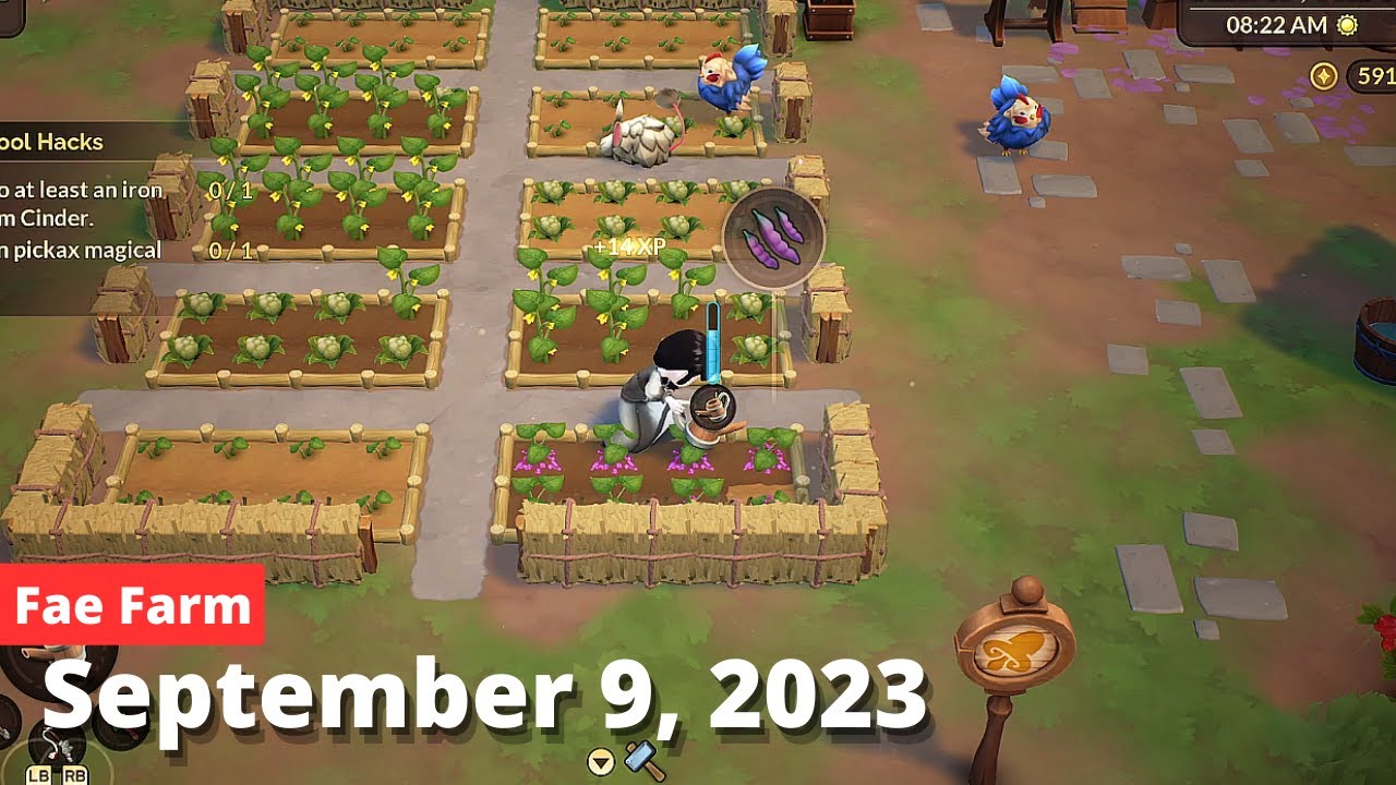 Gamed so hard yesterday time to relax on the Farm [Fae Farm]