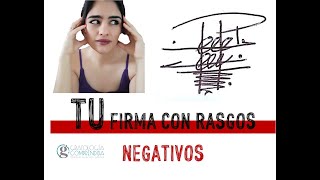 ❌❌ LOS PEORES Rasgos en las Firmas - GRAFOLOGÍA