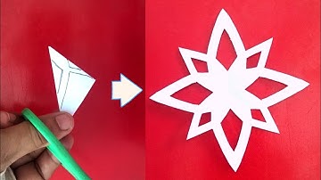 Unlocking the snowflake design secret || easy art || winter craft ||