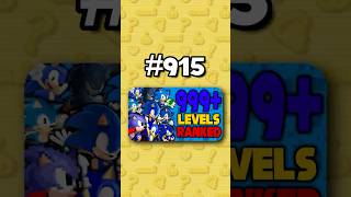 Number 915 - Ranking All 999 Sonic Levels From Worst To Best