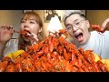 CRAWFISH MUKBANG | Tôm Hùm Đất Siêu Ngon ft. Chị Lùn