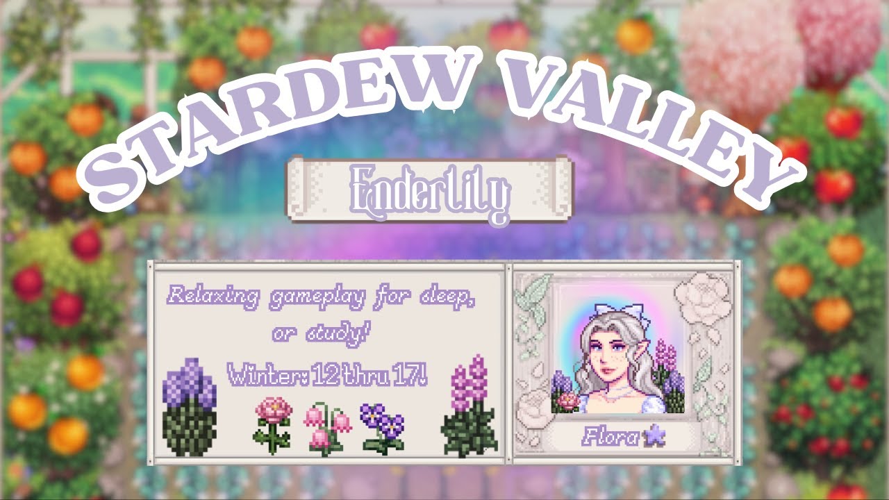 Stardew Valley Medieval Modded Longplay | Enderlily Farm | No Commentary 🗡️✿🌿