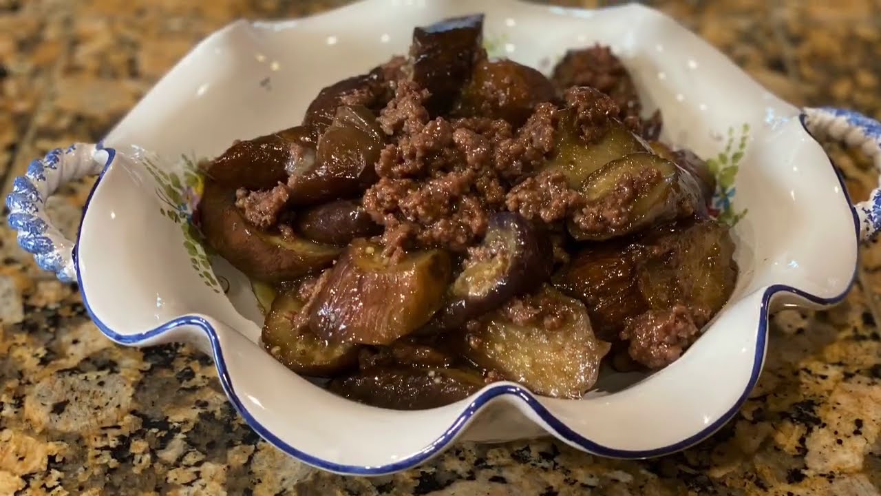 Quick Meal Cooking with Ground Beef + Eggplant + Oyster Sauce YouTube