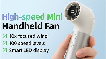 GOOJODOQ High-Speed Mini Handheld Fan 100 Speed Levels | Best Portable Fan 2025/ #minifan #GFS010