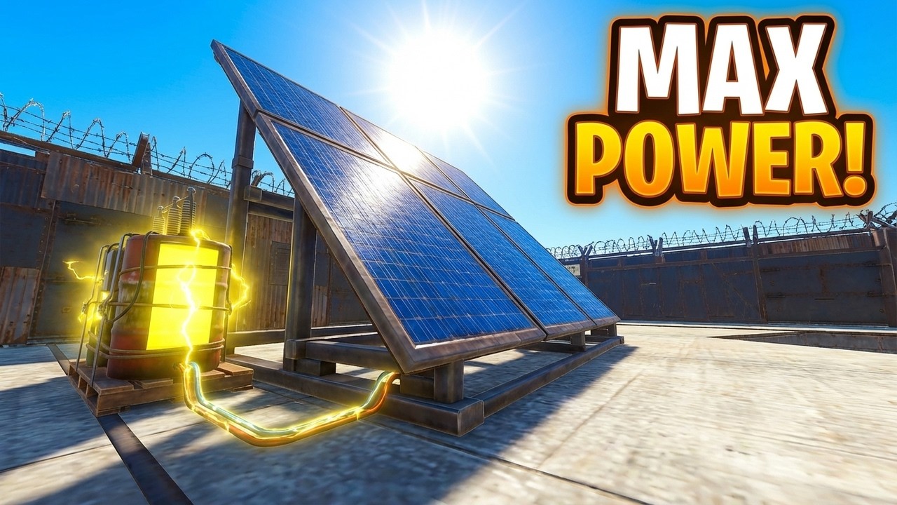 Getting The Most Power in Rust with Solar Panels - YouTube