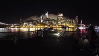 San Francisco Bay Bridge at Night - 360 Video (Pier 14) LED Light Show 6K Sony A7SII 360 Camera Rig