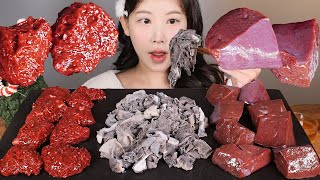 간만에 비장하게😎 천엽 소간 지라(비장) 먹방 raw beef spleen & beef liver & Cheonyeop (Omasum) [eating show] mukbang