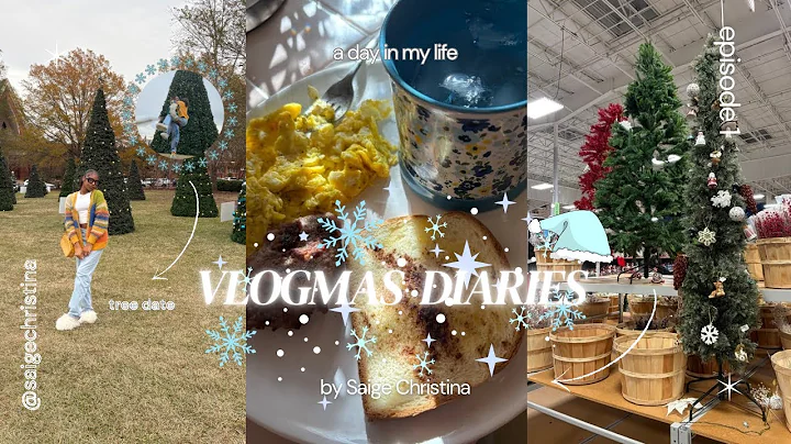 VLOGMAS WEEK 1: Shopping For Christmas Decor, Making Breakfast, Putting The Tree Up,Tree Date & MORE