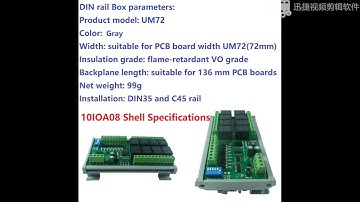 10IOA08 8 Channel DI DO PLC IO Remote Expanding Modbus RTU RS485 Automatic Relay Switch for Smart