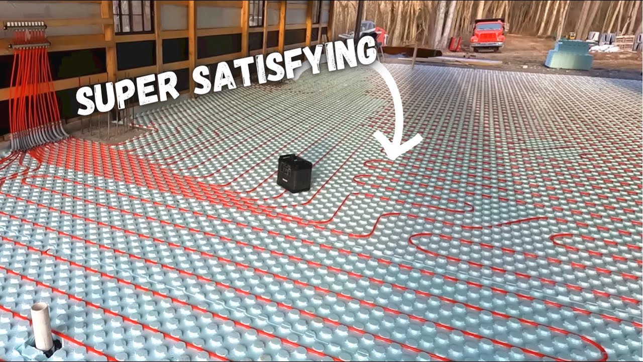 Installing Radiant Floor Heat in my new DREAM SHOP (Plus Concrete Prep)