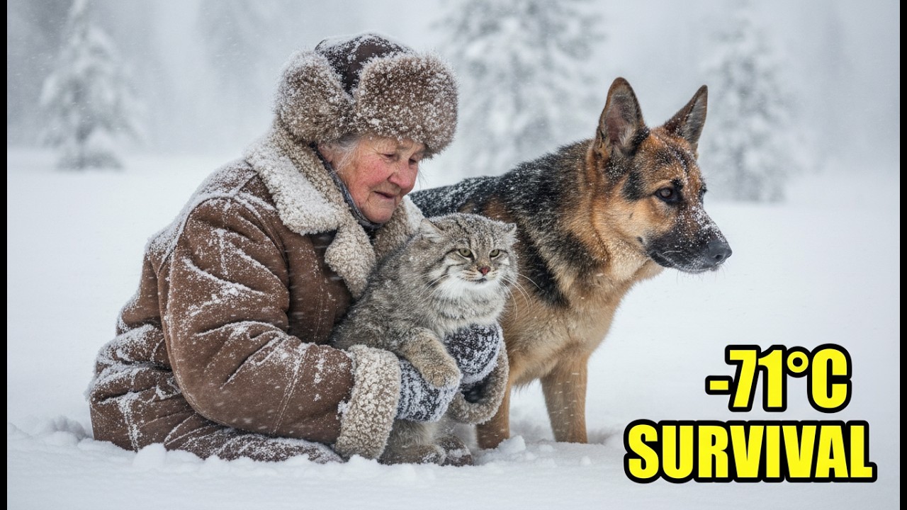 Frozen Alive at −71°C — Elderly Woman and German Shepherd Rescue a Pallas’s Cat in Siberia