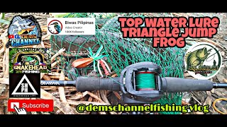 SNAKEHEAD PHILIPPINES | TOP WATER LURE | TRIANGLE JUMP FROG