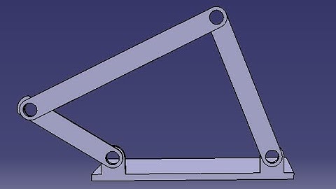 Four-bar linkage mechanism: Catia V5