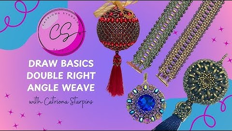 DRAW Double Right Angle Weave, Bead Weaving Basics for Beginners