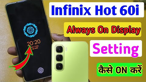 Infinix hot 60i always on display kaise on kare/how to enable always on display in infinix hot 60i