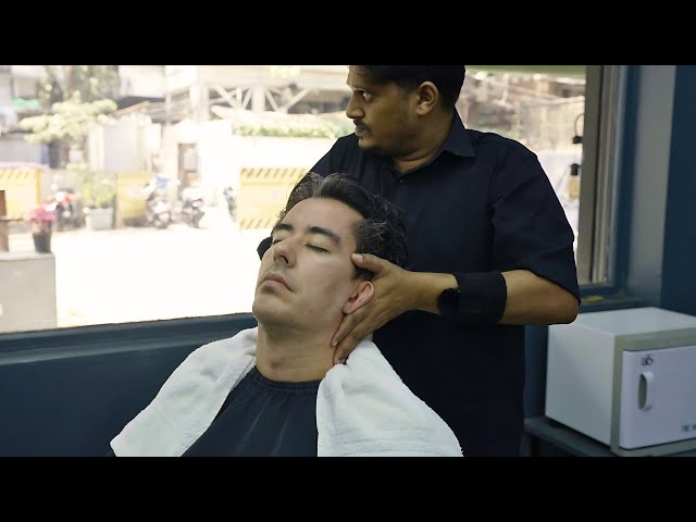 💈 Drifting to Sleep: ASMR Tingling Head Massage at Mumbai Barbershop class=