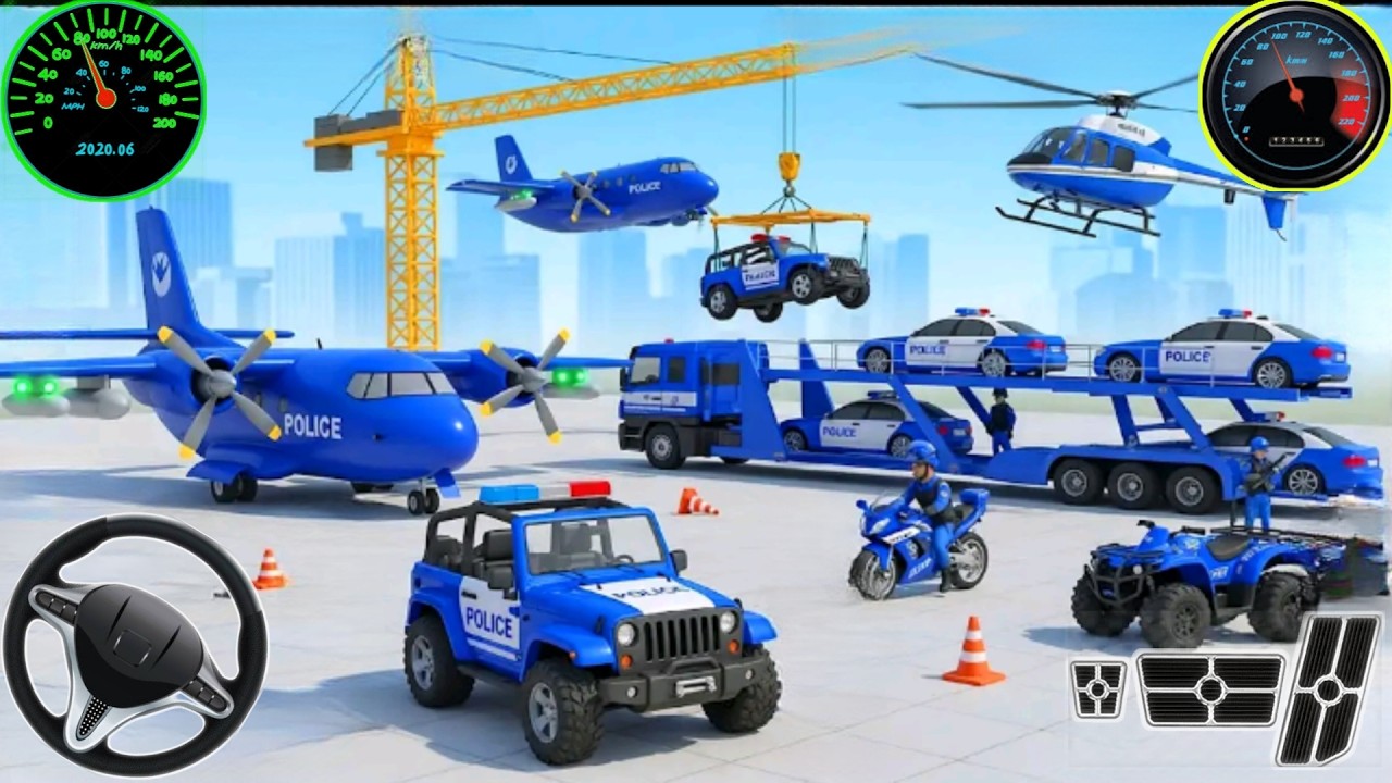 Police Car Chase Simulator 3D Game 🚨 Real Cop Cars Driving Simulator 2026 🚧 Android Gameplay