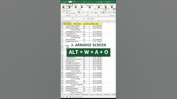 ✅  VIEW TWO SHEETS SIDE-BY-SIDE IN THE SAME EXCEL FILE  in Microsoft Excel #shorts #howto