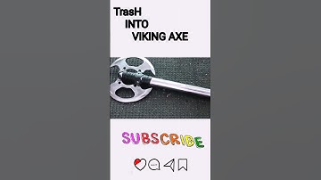 Turning Old SPROCKET Into Beautiful DOUBLE VIKING AXE #Shorts #Mr.febricator