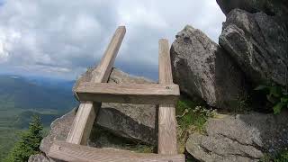 Grandfather Mountain Ladder Hike, Grandfather Trail to Attic Window Peak.