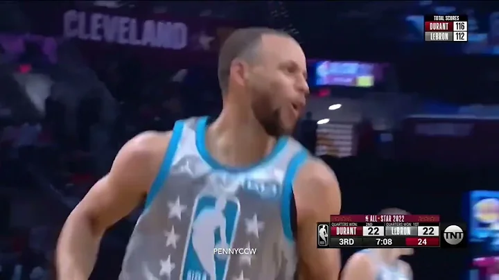 Stephen Curry hits 3 straight threes and Allen Ive...