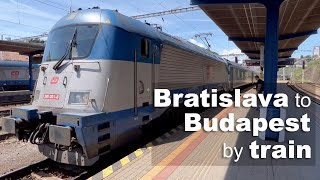 Bratislava to Budapest by train