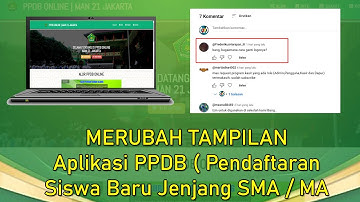 MERUBAH TAMPILAN WEBSITE PPDB ONLINE BERBASIS WEB