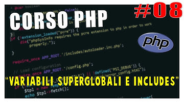 VARIABILI SUPER GLOBALI E INCLUDES - Corso PHP #8 | Vita Da Founder