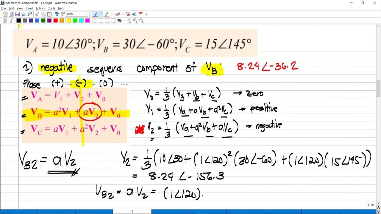Symmetrical Components (Electrical Engineering) TAGALOG YouTube