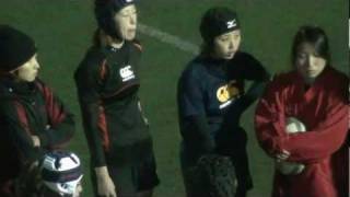 女子ラグビー ラガール7 × 流通経済大 練習ゲームAD 20120131④