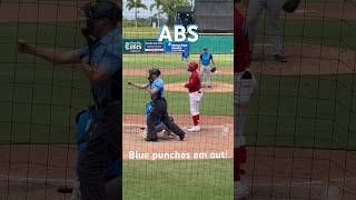 Celebrity ABS. Automated Ball/Strike @ work. Blue says Strike 3, batter appeals, ABS says BALL-take your base Profile
