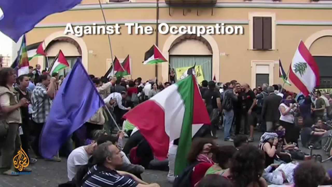 ريمكس فلسطين - الاحتجاجات الإيطالية ضد إسرائيل